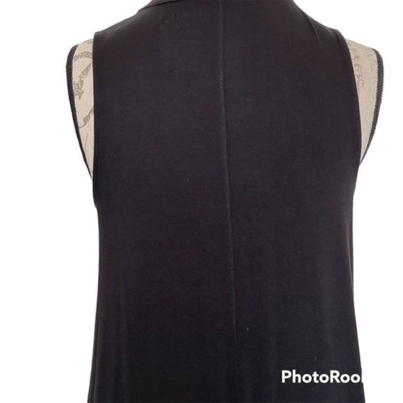 Time and Thru Womens Black Dress Size Medium Size 8-10 Stretch Sleeveless Autumn - Picture 5 of 12